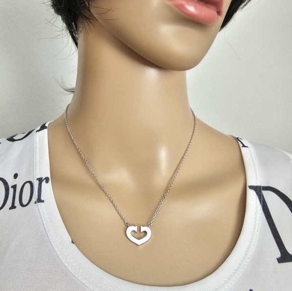 Cartier Necklace C heart White 18K Gold - Picture 4 of 16